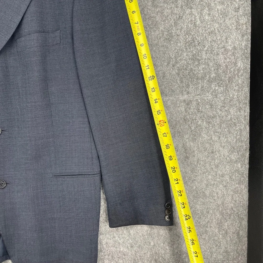Hugo Boss Mens Blazer Grey Loro Piana Wool 3-Button Suit Jacket
